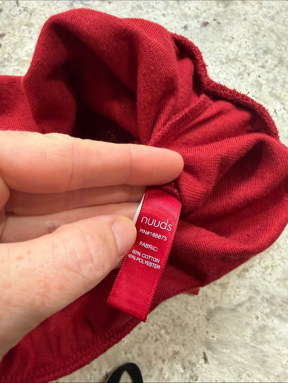Nuuds Dark Red Resort Shorts Drawstring Cotton Stretch Loungewear 3X or XXXL